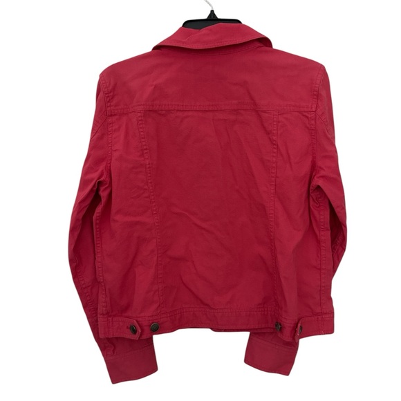 Croft and Barrow Women's Denim Jacket (Coral) - Picture 4 of 7